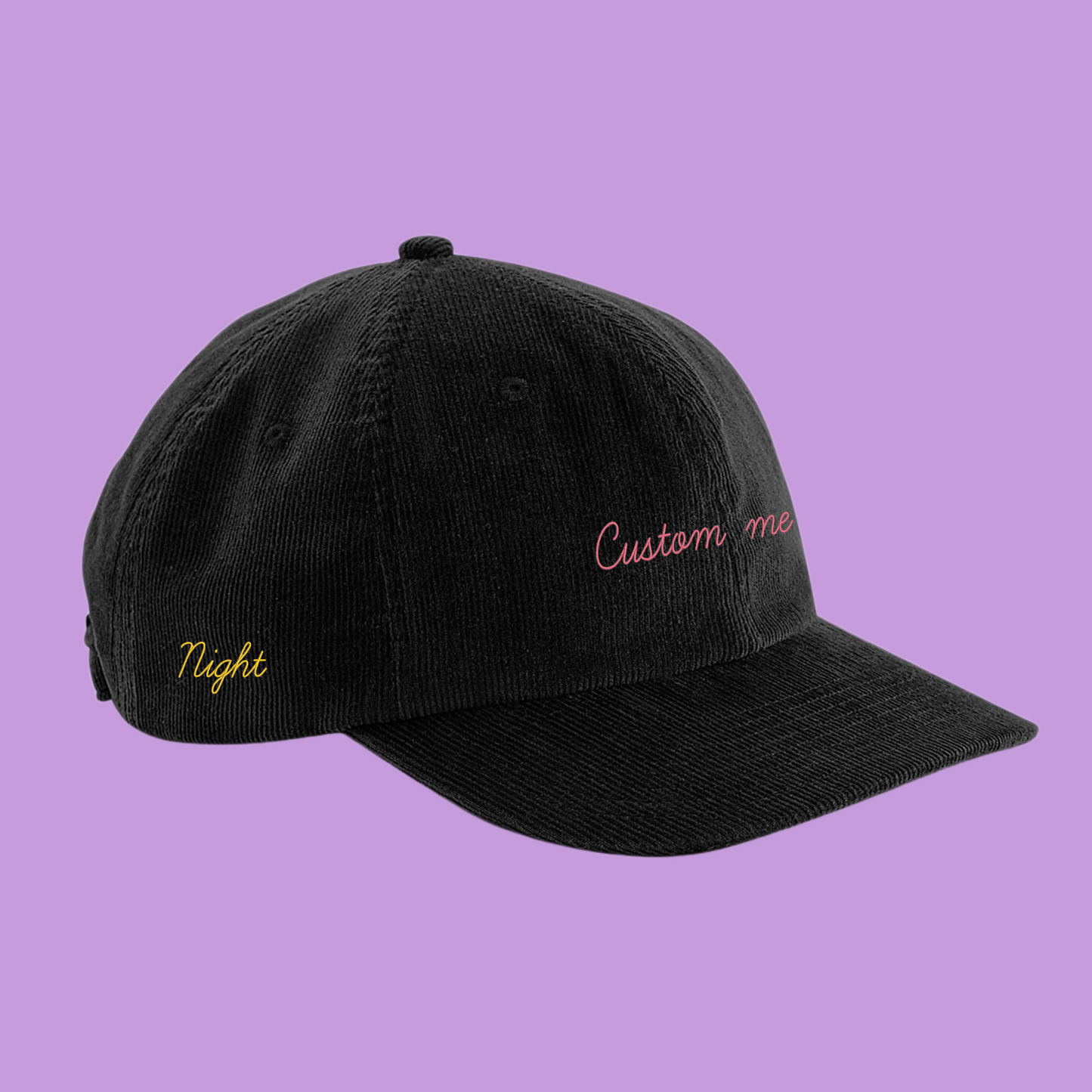 Casquette en velours à personnaliser