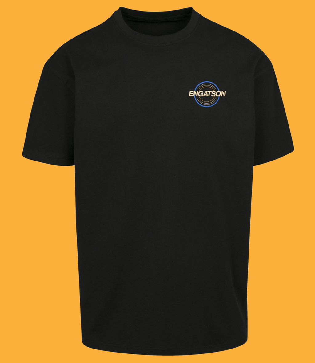 T-shirt OVERSIZE Engatson 240g/m2 NOIR