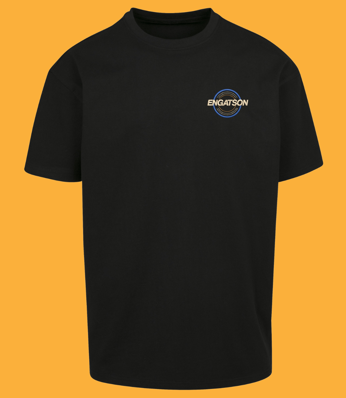 T-shirt OVERSIZE Engatson 240g/m2 NOIR