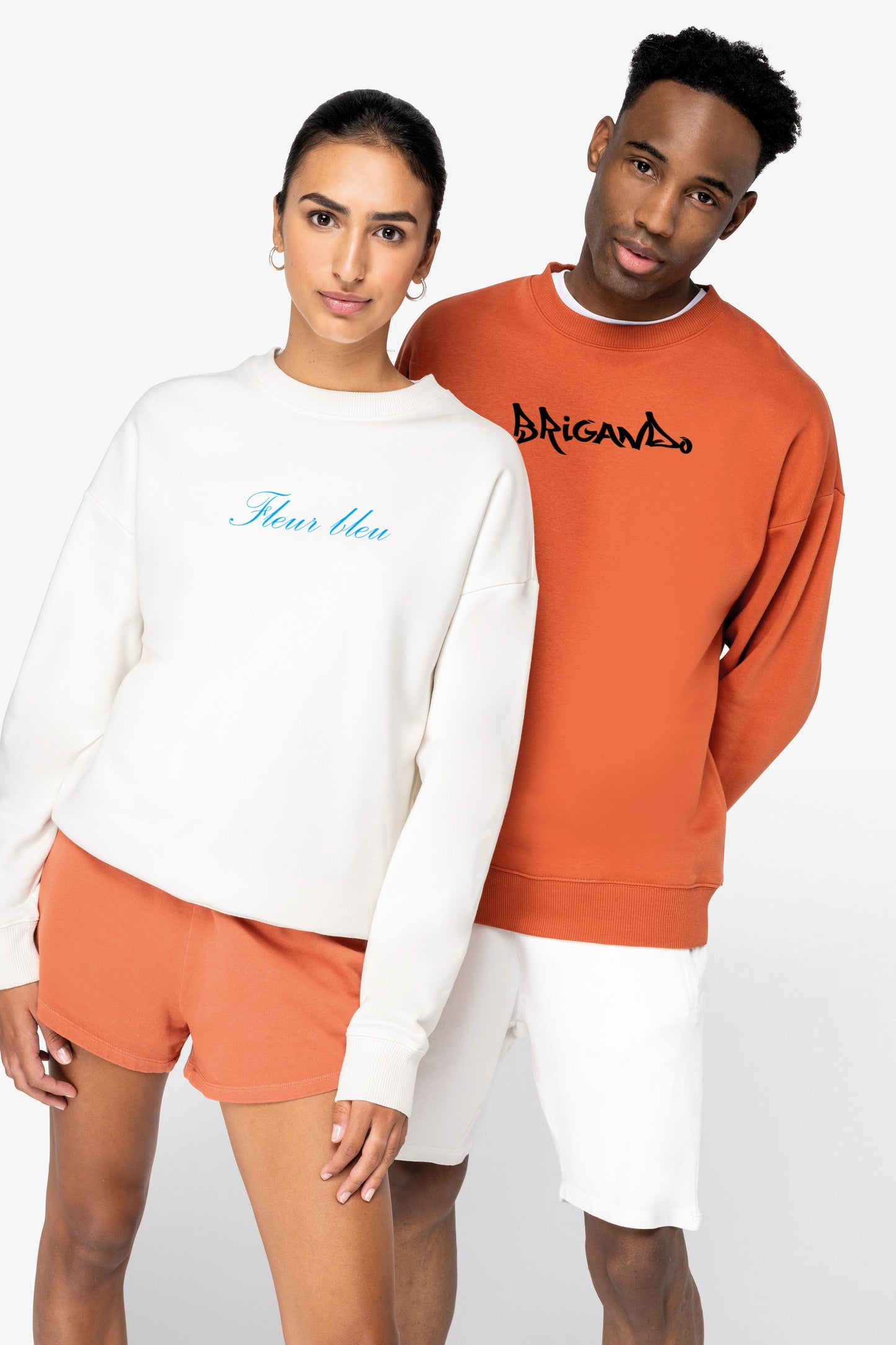 Sweat brodé Oversize BIO personnalisable